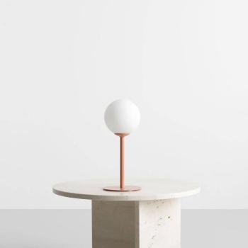 Asztali világítás Joel, magasság 35 cm, korall/fehér kép