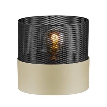 Asztali világítás Mesh E27, 18 cm, homok/fekete kép