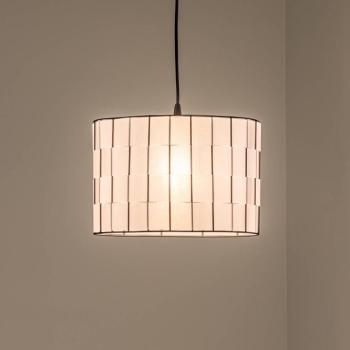 Atlanta függőlámpa, fehér, Ø 30 cm, textil, E27 kép