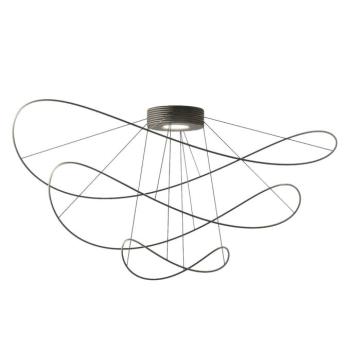 Axolight Hoops 3 LED-es mennyezeti lámpa, fekete színben kép