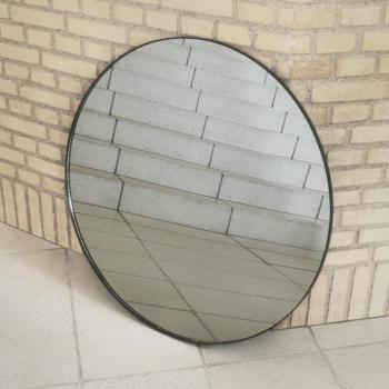AYTM Circum tükör, átlátszó / fekete, Ø 70 cm, üveg, MDF fa kép