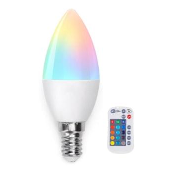  B.V. LED RGB Dimmelhető izzó E14/4,8W/230V 3000K + távirányító  kép