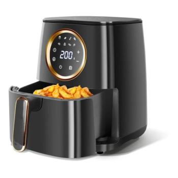  B.V.  légkeveréses fritőz 1400W/230V, 4,2 l, fekete  kép