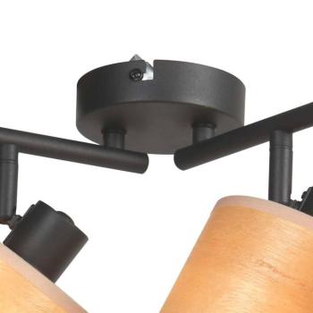 Bambusz mennyezeti lámpa, 4-lámpás kép