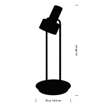 Banji LED asztali lámpa, fekete, magasság 37 cm, érintésvezérlésű dimmerrel kép
