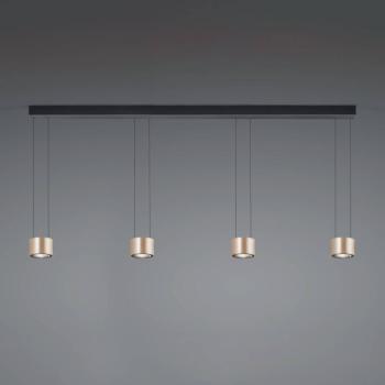 BANKAMP Impulse Flex LED függő lámpa 4 izzós rozé kép