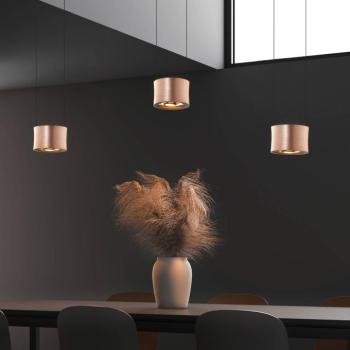 BANKAMP Impulse LED függő lámpa 3 izzós rozéarany kép