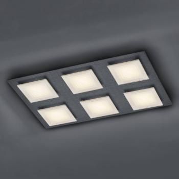 BANKAMP Ino LED mennyezeti lámpa 6 égős antracit kép