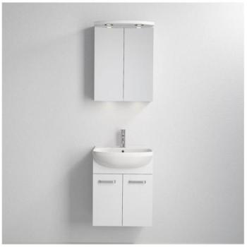 BATH DELUXE Fürdőszobai szekrény mosdóval ASTRID + LED kép