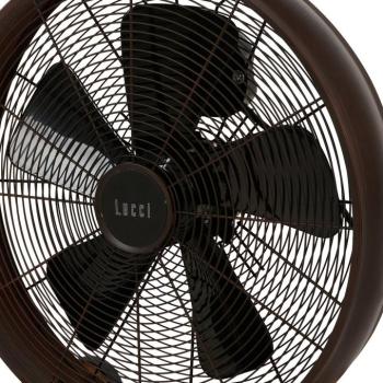 Beacon asztali ventilátor Breeze bronz/diófa, Ø 41 cm, csendes kép