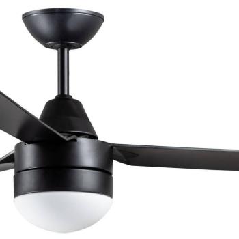 Beacon mennyezeti ventilátor világítással Megara fekete 122cm csendes kép