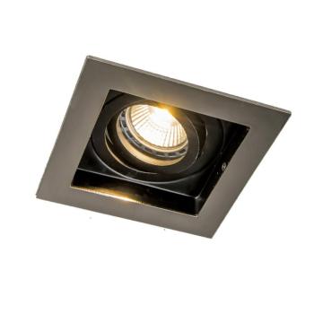 Beépített reflektor acél fekete - Carree 1 kép