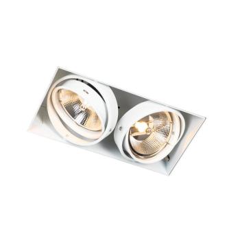 Beépített reflektor fehér GU10 AR111 Trimless 2-lámpás - Oneon kép
