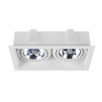 Beépíthető downlight Mod II, 2 izzós, fehér kép