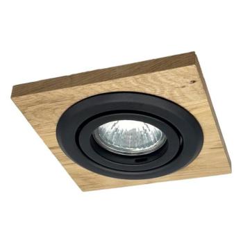  Beépíthető lámpa TOBBY 1xG9/20W/230V 11,5x11,5 cm tölgy/fekete  kép