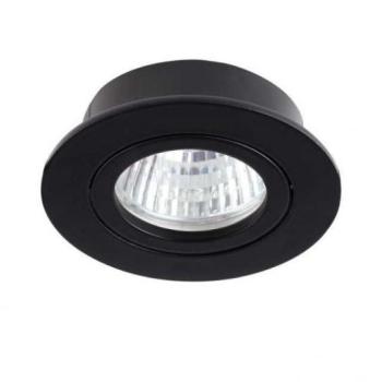 Beépíthető spot keret , lámpatest , MR16 , DALLA CT-DTO50-B , kerek , fekete , billenthető kép