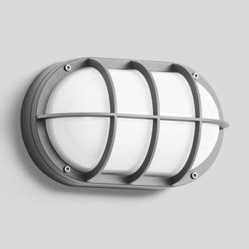 BEGA 22835 LED-es kültéri fali lámpa E27 30x18cm ezüst kép