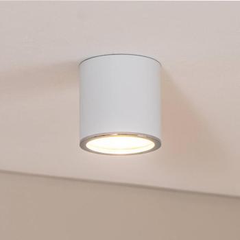 BEGA LED-es felszíni spotlámpa Studio Line, fehér/alumínium, Ø 9 cm, kép
