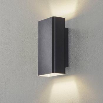 BEGA Studio Line falilámpa keskeny fekete/alu 22cm kép