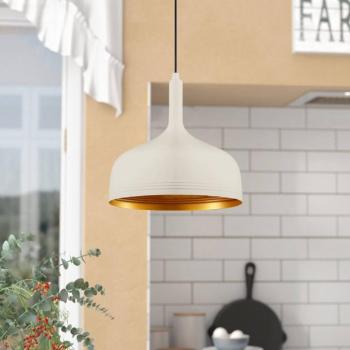 Berceste 187-S lógó világítás, fehér/arany, fém, Ø 30 cm kép