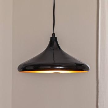 Berceste 207-S függőlámpa Ø35cm fekete/arany kép