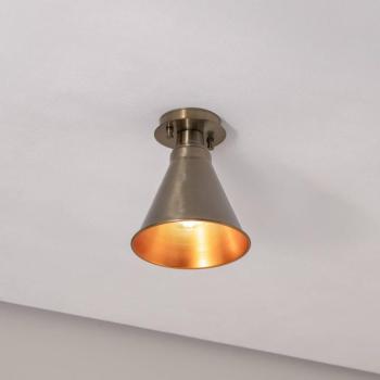 Berceste N-679 mennyezeti világítás, antik réz, fém, Ø 20 cm  kép