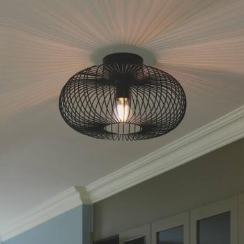 Beroni mennyezeti lámpa, fém, fekete kép