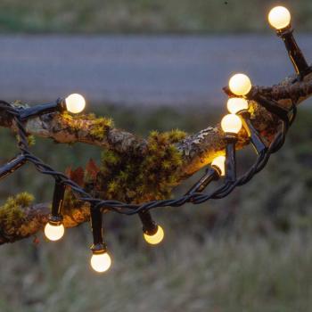 Berry Mini LED fényfüzér időzítő funkcióval fehér kép