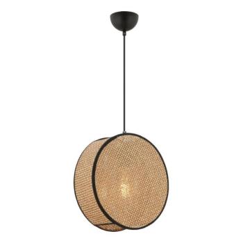  BIG DRUM kábeles függőlámpa 1xE27/60W/230V barna/fekete  kép