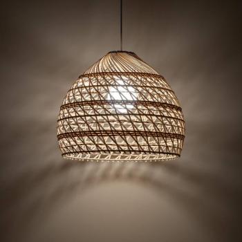 BOHO lógó világítás, Ø 43 cm, természetes barna, rattan, E27 kép