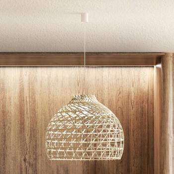 BOHO lógó világítás, Ø 60 cm, természetes barna, rattan, E27 kép