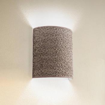 Boucle fali világítás szövetből, cappuccino kép