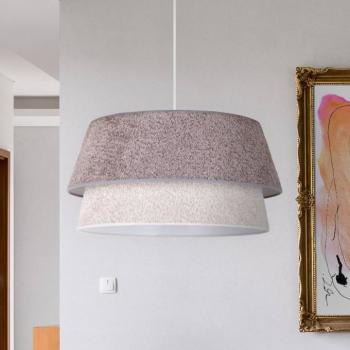 Boucle lógó világítás, Ø 50 cm, szürke/ecru kép