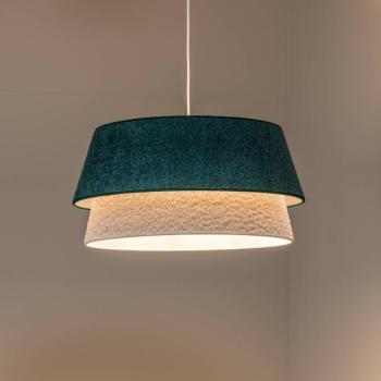Boucle lógó világítás, Ø 50 cm, zöld/ecru kép