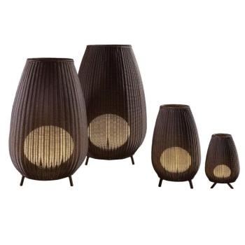 Bover Amphora 02 terasz világítás, rattan barna kép