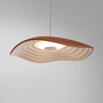 Bover LED függőlámpa Valentina S24, terrakotta/fehér kép