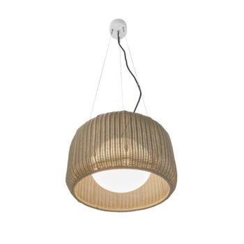 Bover LED kültéri függőlámpa Fora S, természetes fehér/bézs, Ø 50 cm kép