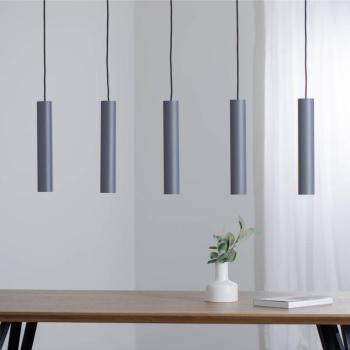 Brenta lógó világítás, szürke, acél, hossz 110 cm, 5 izzós kép