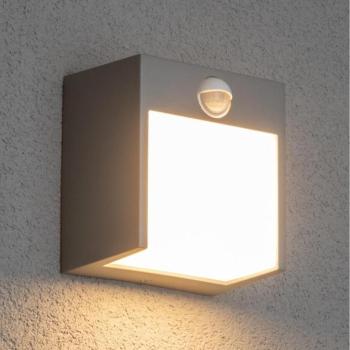 Brilagi Brilagi TERNI LED 12W 230V kültéri fali lámpa szenzorral, szürke, IP44  kép