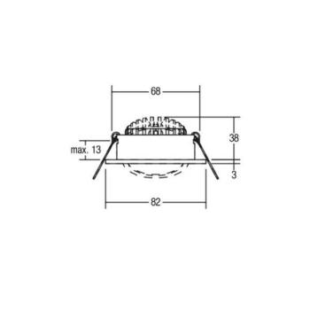 BRUMBERG LED beép. spot 38° kerek 2 700K kép