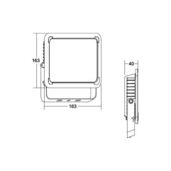 BRUMBERG Neo Midi LED reflektor, szélesség 23,3 cm 4000K kép