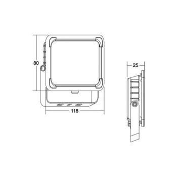 BRUMBERG Neo Mini LED reflektor, szélesség 11,5 cm 3000K kép