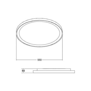 BRUMBERG Sunny Maxi LED-es mennyezeti lámpa RC CCT fekete kép