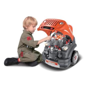 Buddy Toys Gyermek autószerelő műhely 3xAAA + 1xCR2025 narancs/szürke  kép