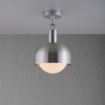 Buster + lyukasztó Villás mennyezet acél/opál Ø 25cm kép