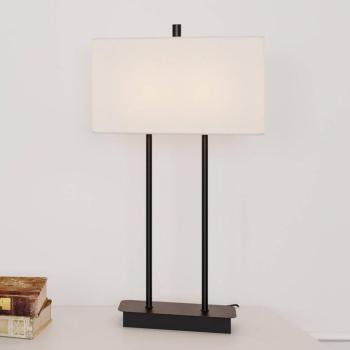 By Rydéns Luton asztali lámpa, fehér/fekete, 56cm kép