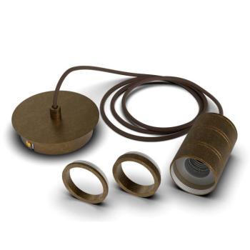 Calex Retro függő világítás, 1 izzó, bronz kép