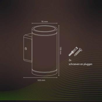 Calex Smart kültéri fel- és lemenőfény, CCT, RGB kép