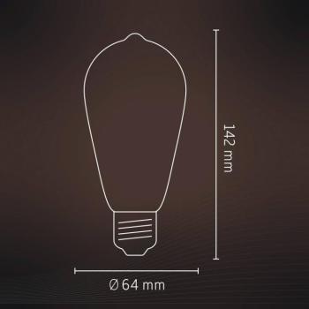 Calex Smart Rustic E27 ST64 LED 4.9W izzószál RGBW kép