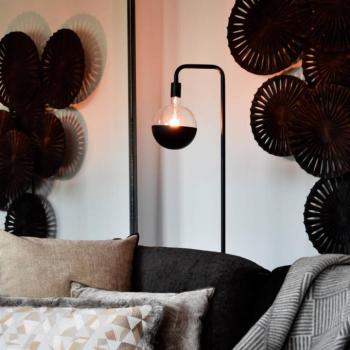 Calex Squid Top fejtükör E27 6W fekete Ø20cm kép